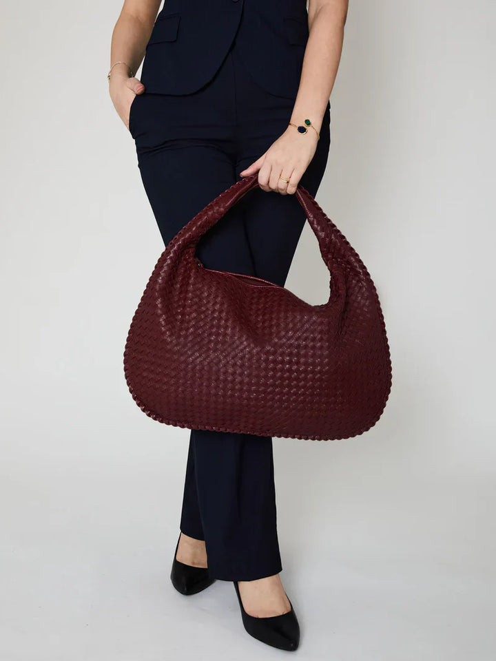 Burgundy Bliss - Slouchy Bag