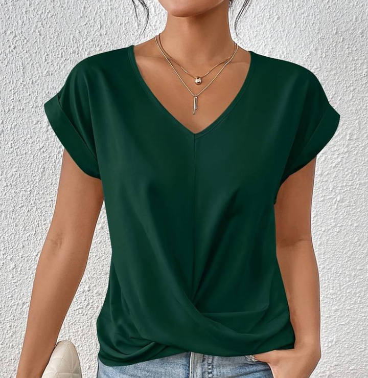 Sam | V-Neck Belly Covering Top (Buy 1 Get 1 Free)